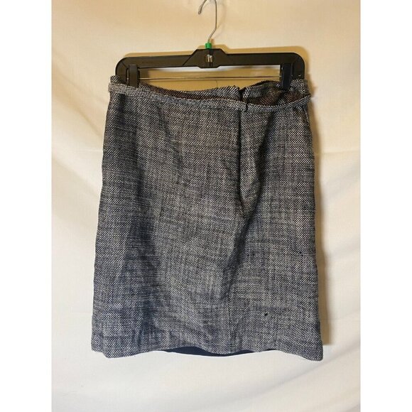 White House Black Market Womens Size 12 Large Professional Belted Skirt Tweed - Picture 2 of 2